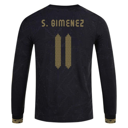 Mexico Santiago Giménez 2025 Special Edition Long Sleeve Third Player Version Jersey by [Slim Fit]