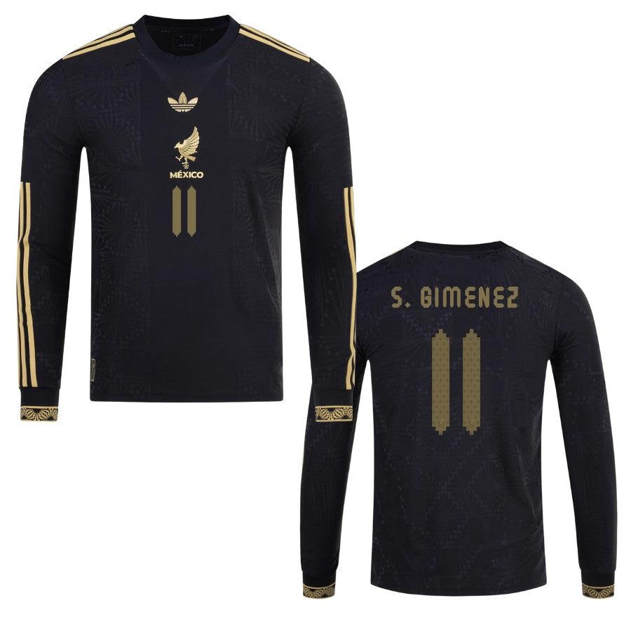 Mexico Santiago Giménez 2025 Special Edition Long Sleeve Third Player Version Jersey by [Slim Fit]