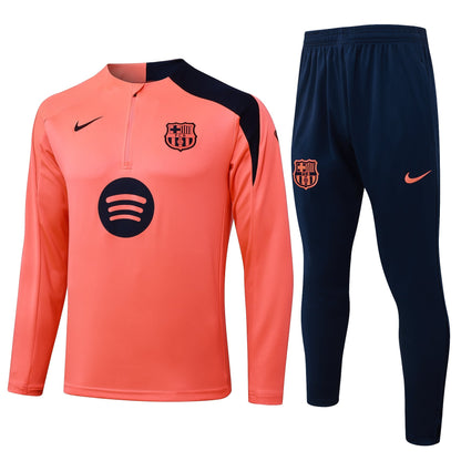 Training Kit Barcelona - Set Long Sleeve Fluorescent Orange