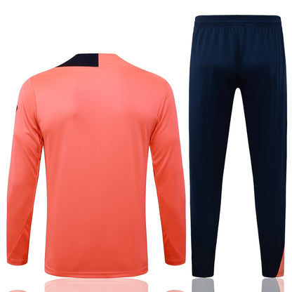 Training Kit Barcelona - Set Long Sleeve Fluorescent Orange