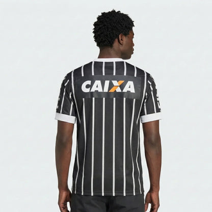 Jersey Retro Corinthians Away 2013 Black/White Men's