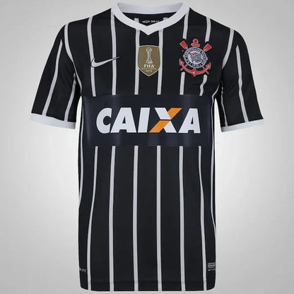 Jersey Retro Corinthians Away 2013 Black/White Men's