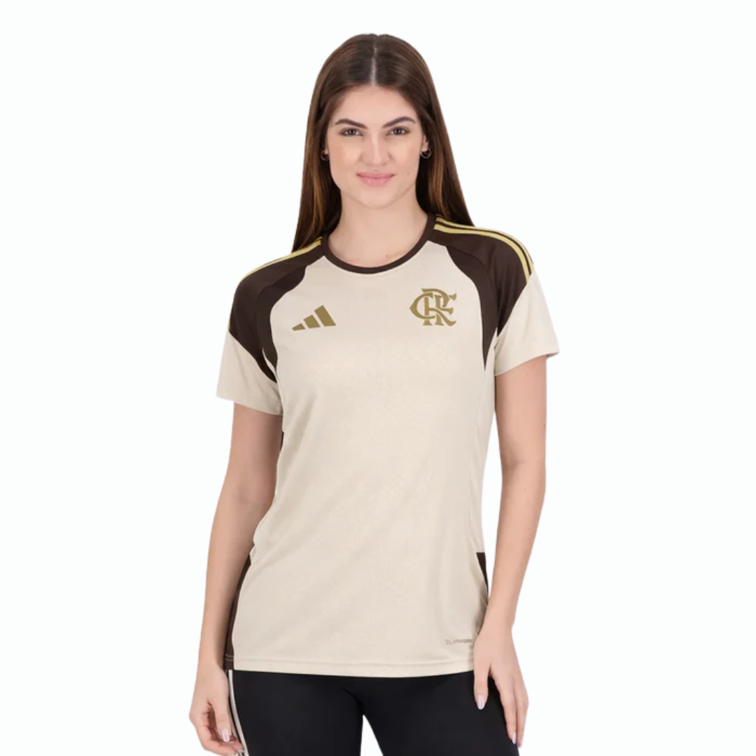 Jersey Flamengo Training 2026 Women's Beige - Fan Version