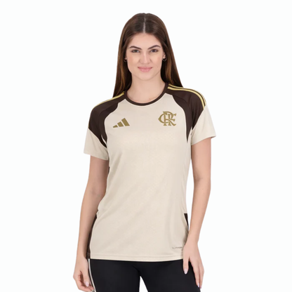 Jersey Flamengo Training 2026 Women's Beige - Fan Version