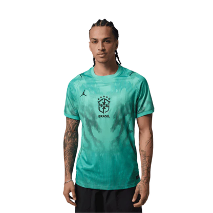 Brazil Jordan 2026 Mens Short Sleeve Goalkeeper Jersey World Cup Brazil