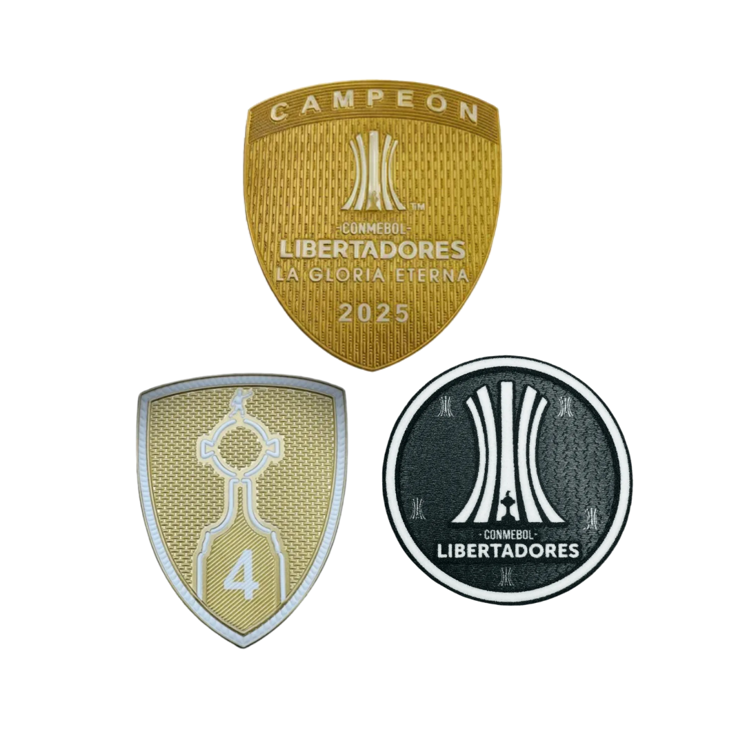 Kit 3 Patches Champion Libertadores 2025