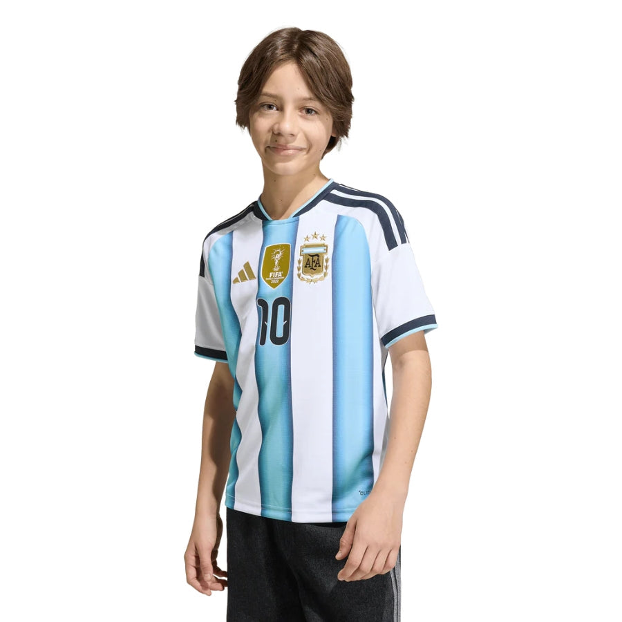 Kids Kit Argentina Home 10 Fan Jersey Shirt 2026 World Cup