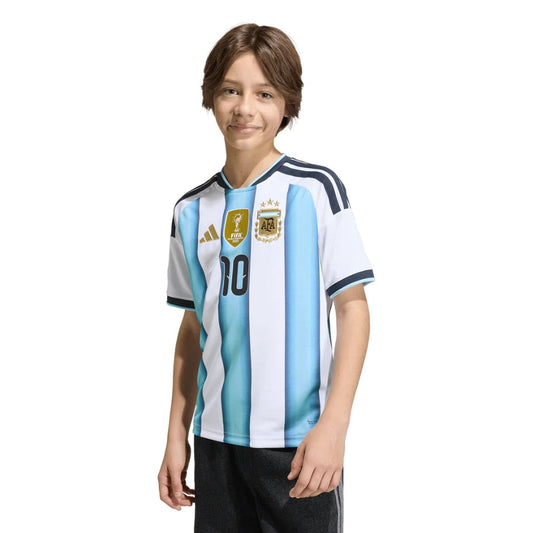 Kids Kit Argentina Home 10 Fan Jersey Shirt 2026 World Cup