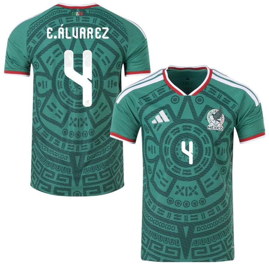 Mexico Home E.ÁLVAREZ 4 Shirt 2026 World Cup - Player Version [Slim Fit]