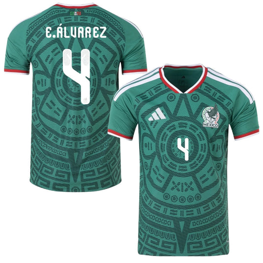 Mexico Home E.ÁLVAREZ 4 Shirt 2026 World Cup - Player Version [Slim Fit]