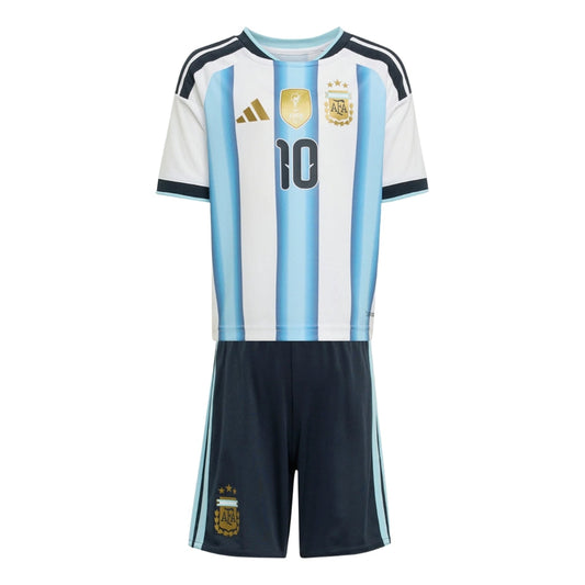 Kids Kit Argentina Home 10 Fan Jersey Shirt 2026 World Cup
