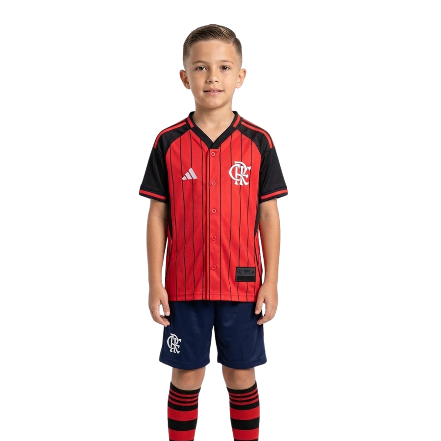 Kids Jersey Flamengo Home US PACK 2025/26