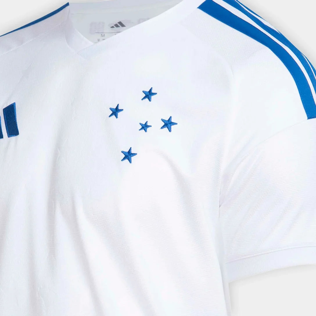 Cruzeiro II 2026/27 Fan Version Adidas Men's - White+Blue Jersey