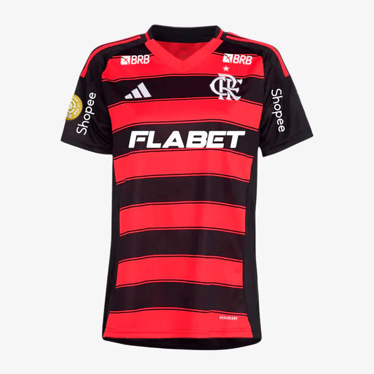 Women's Jersey Flamengo 2025/26 I with Sponsors + Patch Mundial