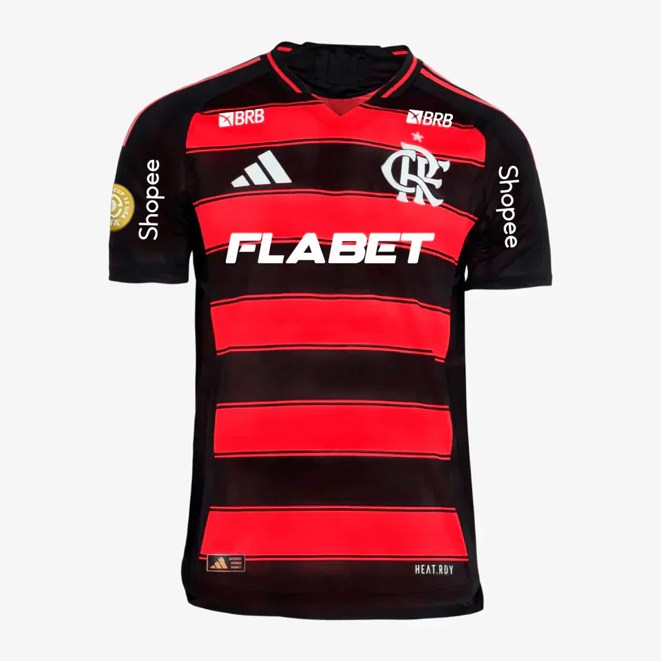 Player Version Jersey Flamengo 2025/26 I with Sponsors + Patch Mundial [Slim Fit]