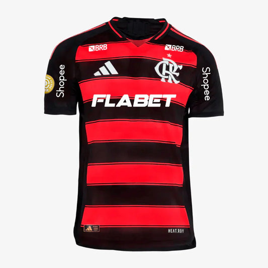 Player Version Jersey Flamengo 2025/26 I with Sponsors + Patch Mundial [Slim Fit]