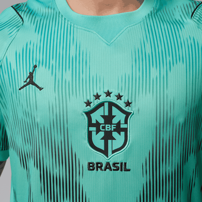 Brazil Jordan 2026 Mens Short Sleeve Goalkeeper Jersey World Cup Brazil