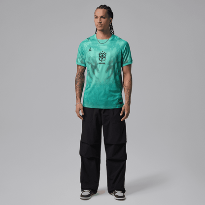 Brazil Jordan 2026 Mens Short Sleeve Goalkeeper Jersey World Cup Brazil