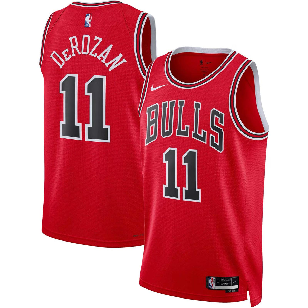 DeRozan #11 Chicago Bulls Unisex 2022 NBA Jersey - Icon Edition - Red