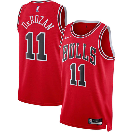 DeRozan #11 Chicago Bulls Unisex 2022 NBA Jersey - Icon Edition - Red