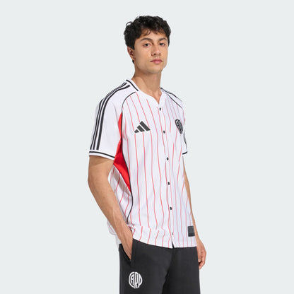 River Plate Home Jersey 2025/26 - Version Baseball US Pack [Slim Fit]