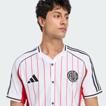 River Plate Home Jersey 2025/26 - Version Baseball US Pack [Slim Fit]