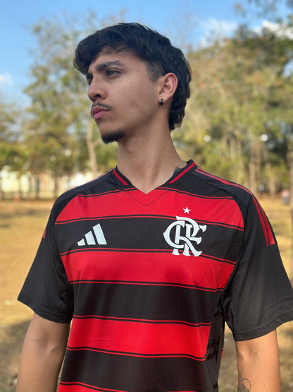 Jersey Flamengo I 2025 Fan Version Men's - Red+Black