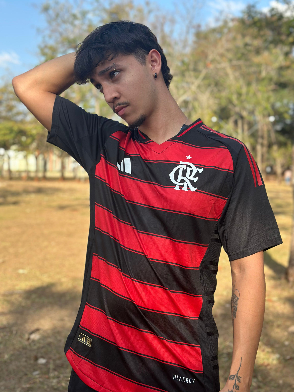 Flamengo I 2025 Fan Version Adidas Men's - Red+Black Jersey