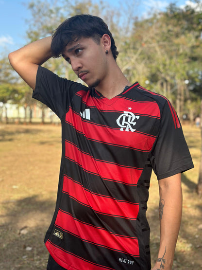 Jersey Flamengo I 2025 Fan Version Men's - Red+Black