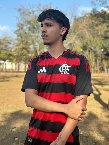 Jersey Flamengo I 2025 Fan Version Men's - Red+Black