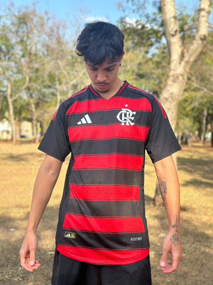 Jersey Flamengo I 2025 Fan Version Men's - Red+Black