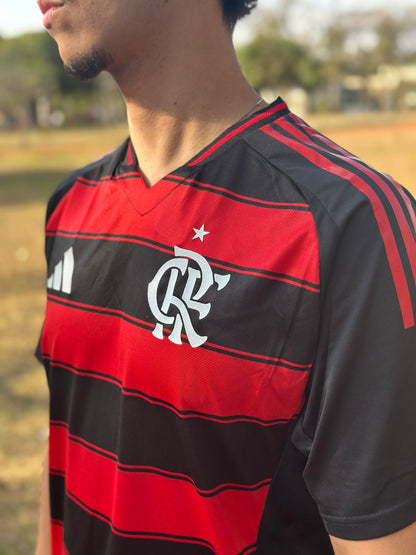Jersey Flamengo I 2025 Fan Version Men's - Red+Black