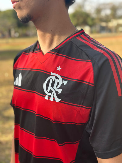 Flamengo I 2025 Fan Version Adidas Men's - Red+Black Jersey