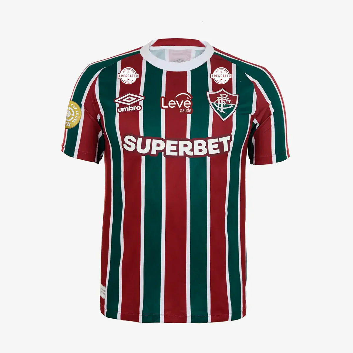Jersey Fluminense 2025/26 I - All Sponsor and Patch Mundial