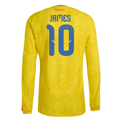 James Rodriguez Long Sleeve Colombia Home - Fan Version World Cup 2026