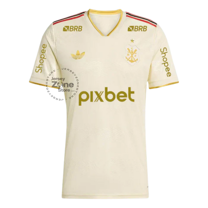 Manto Flamengo Jogo 3 2025/26 – Fan version All Sponsor #9 Pedro