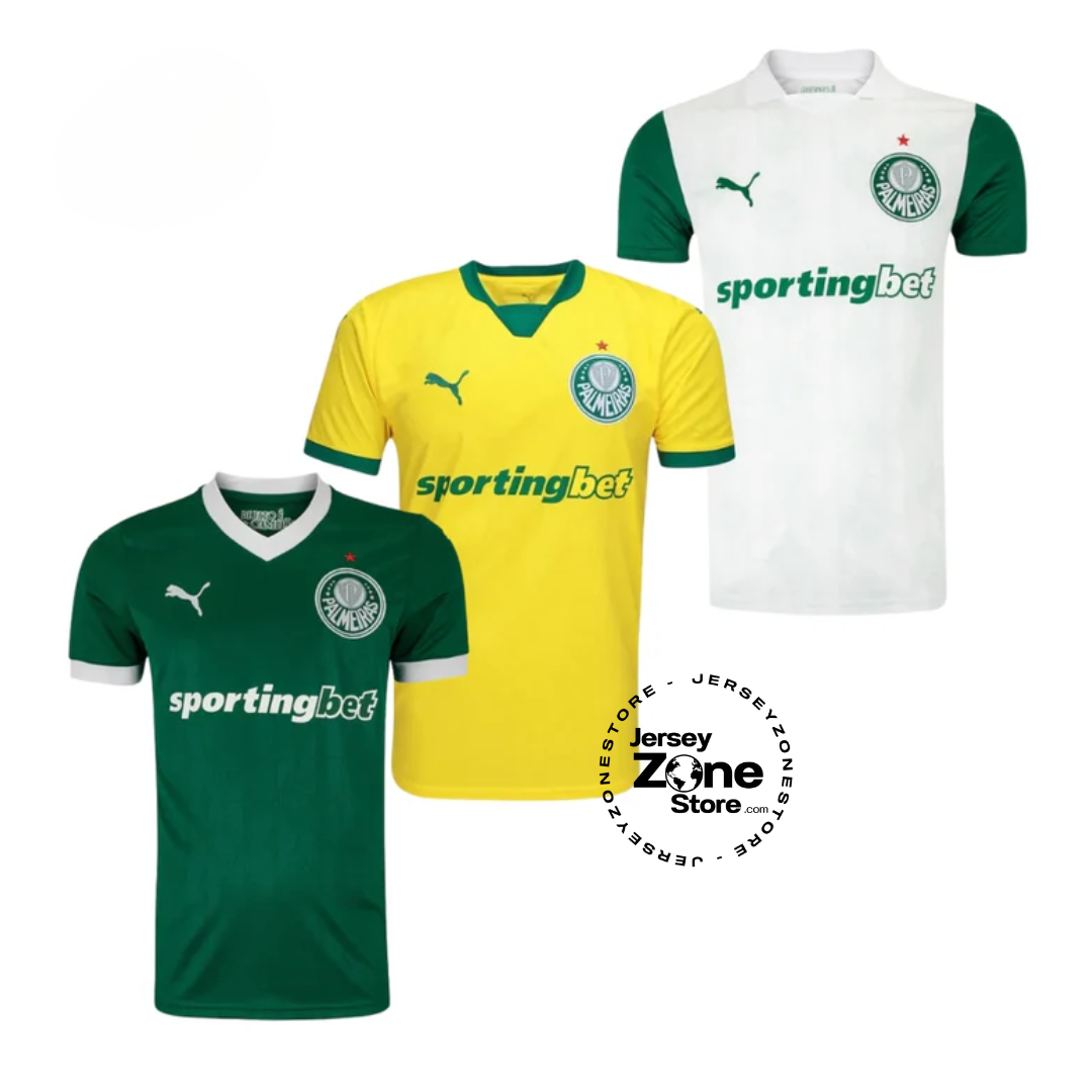 Palmeiras Home, Away and Third 2025/26 - Kit 3 - Fan Version
