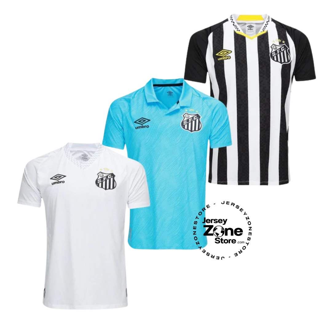 Santos Home, Away and Third 2025/26 - Kit 3 - Fan Version