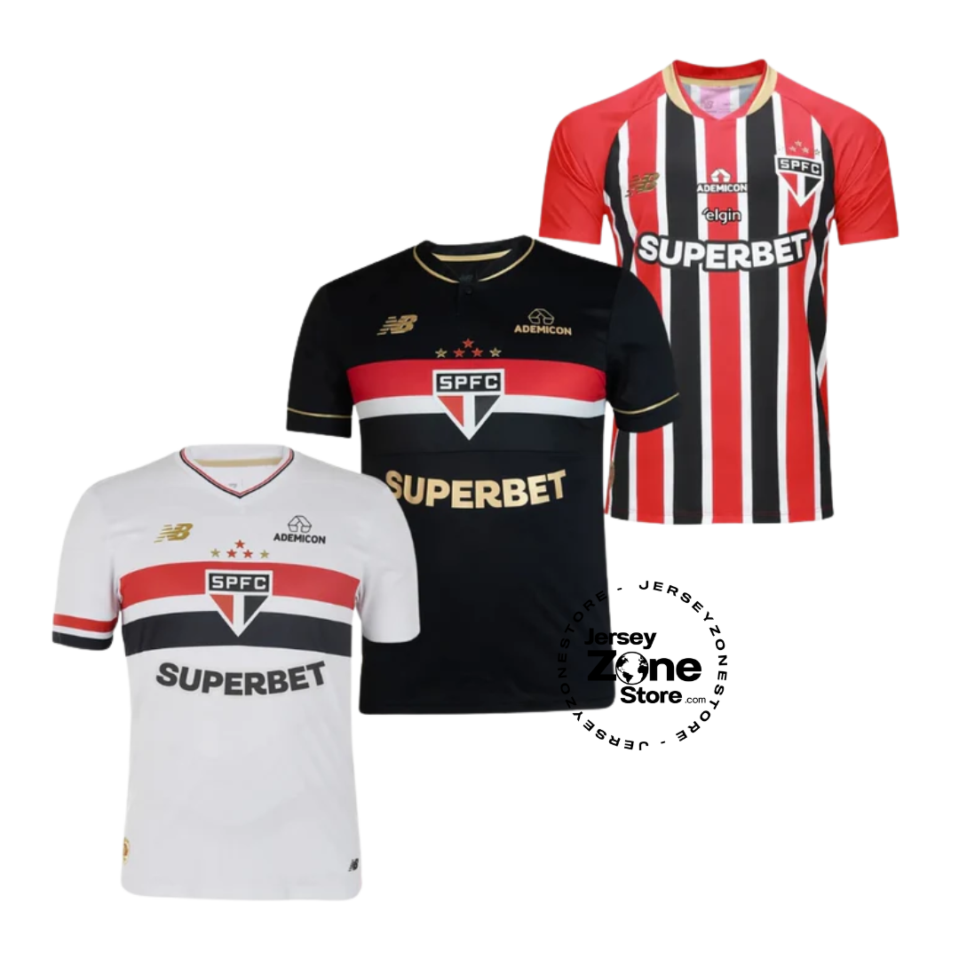 Sao Paulo Home, Away and Third 2025/26 - Kit 3 - Fan Version
