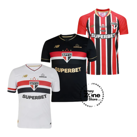 Sao Paulo Home, Away and Third 2025/26 - Kit 3 - Fan Version