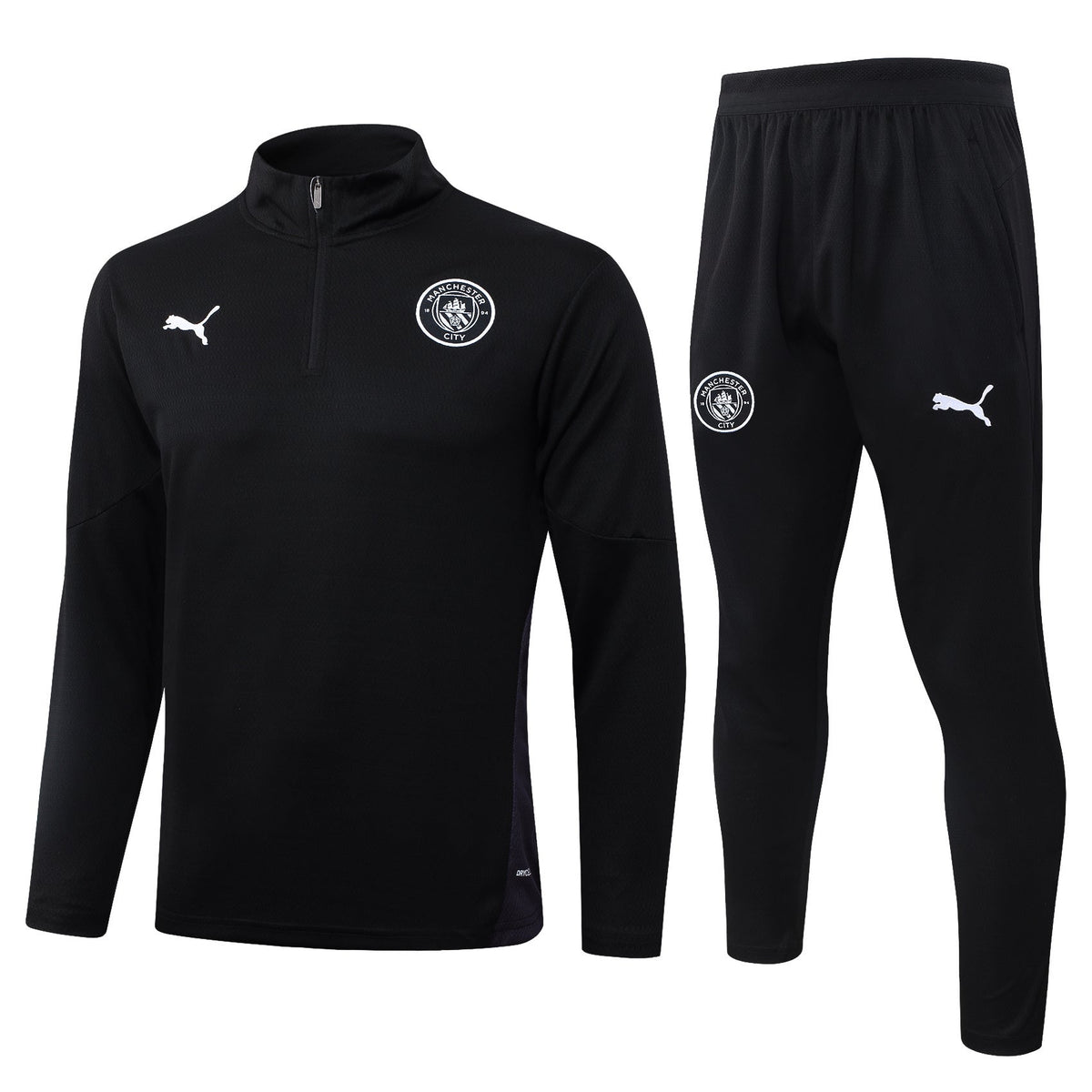 Training Kit Manchester City - Set Long Sleeve Black