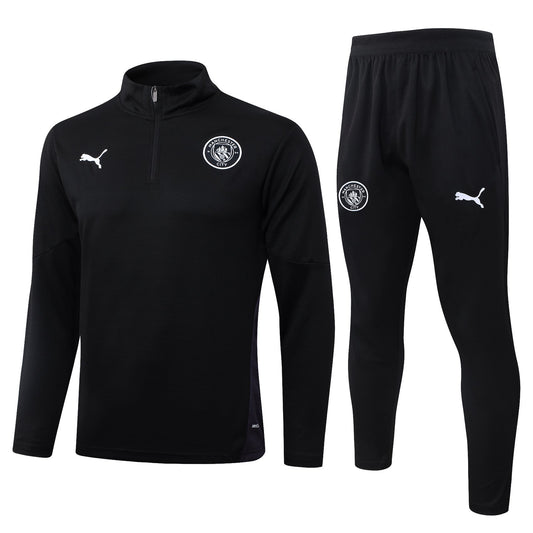 Training Kit Manchester City - Set Long Sleeve Black
