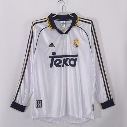 Mangas longas: Real Madrid Retro 1998/00 Home