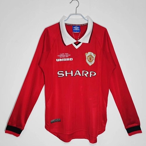 Mangas compridas: Manchester United Retro 1999/00 Home