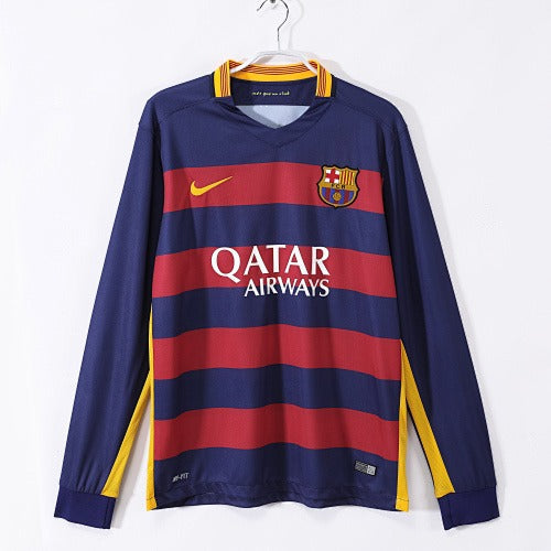 Mangas compridas: Barcelona Retro 2015/16 Home