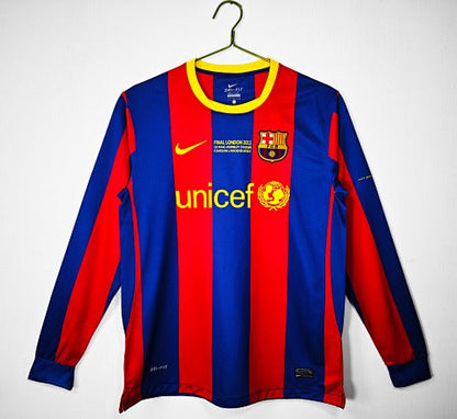 Mangas compridas: Barcelona Retro 2010/11 Home