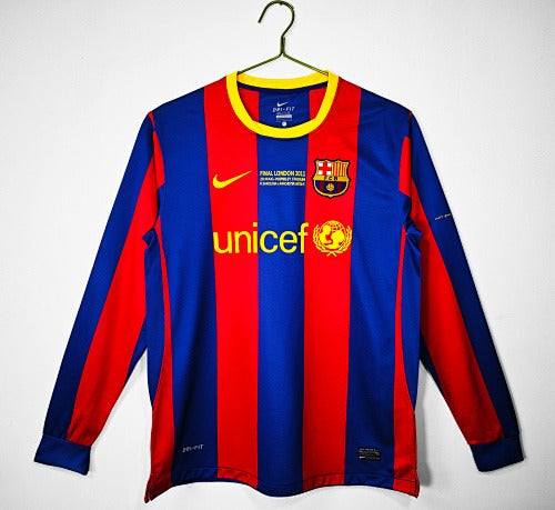 Mangas compridas: Barcelona Retro 2010/11 Home