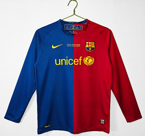 Long Sleeve Barcelona Retro 2008/09 Home