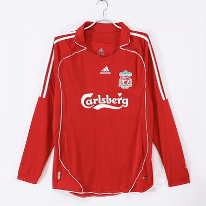 Mangas longas: Liverpool Retro 2006/07 home