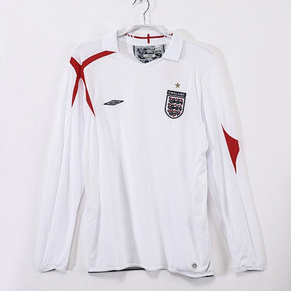 Mangas compridas: England Retro 2006 Home